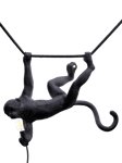 Seletti Monkey Swing Lamp, Black