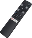 Ad Rc802V Fur4 Télécommande De Remplacement Compatible Avec Tcl Android Tv P8M P715 P615 Serie 43P615 43P715 32S615