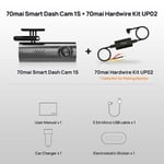 70mai-Smart Dash Cam 1S,1080P Full HD,Caméra de tableau de bord intelligente pour voitures,Sony IMX307,Capteur G intégré,WDR - Type 1 set-64G #A