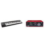 M-Audio Keystation 49 MK3-49 Key USB MIDI Keyboard Controller for Mac and PC & Focusrite Scarlett Solo 3rd Gen USB Audio Interface, The Guitarist, Vocalist, Podcaster Or Producer