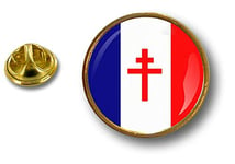 Akachafactory pins pin Badge pin's Metal Drapeau France Libre de Gaulle corix de Lorraine