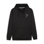 Cloudspun Patch Hoodie: S Black Heather