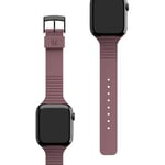 U by UAG [U] Aurora Bracelet Silicone pour Apple Watch 42mm / 44mm [Watch SE, Series 6 / Series 5 / Series 4 / Series 3 / Series 2 / Series 1, Silicone Souple, Boucle en Acier Inoxydable] Dusty Rose