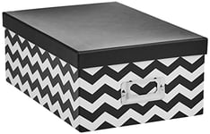 Pioneer Photo Albums B-1BW Boîte de Rangement pour Photos Motif Chevrons