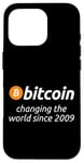 iPhone 16 Pro Bitcoin - Changing The World Since 2009 BTC Satoshi Case