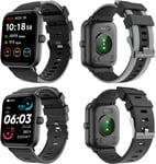 Montre Connectée Smartwatch Pour Hommes Femmes, Montre Avec Alexa Pour Ios Android, Montre Étanche Ip68, Diy Et 120 Cadran De Montre, 100 Modes De Mouvement, Moniteur De Fréquence Cardiaque