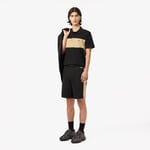 Lacoste Short regular fit color-block molleton Taille L Noir/beige