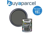 Ronseal 38263 Garden Paint Charcoal Grey 750ml Exterior Outdoor Wood Shed Metal