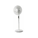 Ventilateur sur pied kalis - 40W - 40cm - 3 pales - digital - télécommande - blanc - Supra