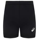 Asics Kids Unisex Logo Black Shorts - Size 9-10Y