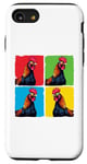 iPhone SE (2020) / 7 / 8 Colorful Cool Chicken Art, Crazy Chicken Rooster Family Case