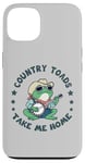 Coque pour iPhone 13 Cool Cowboy Toad jouant de la musique, Country "Toads", Take Me Home