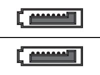 Sharkoon - Sata-Kabel - Serial Ata 150/300/600 - Sata (Hona) Till Sata (Hona) - 45 Cm - Sprintlåsning - Röd