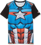 Official Marvel Captain America Mens T-Shirt, 2XL Cosplay Shirt