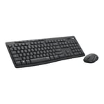 Logitech MK295 Silent - sats med tangentbord och mus - USA, internationellt - grafit Inmatningsenhet