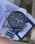 TOMMY HILFIGER MENS WATCH SILVER TONE BRACELET & BLUE DIAL TH1791640 GENUINE NEW