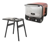 Ninja Woodfire OO101UK Electric Outdoor Oven & Universal Stand & Side Table Bundle - Brown & Silver