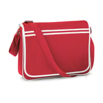 Bag Base Retro Messenger - väska - Classic Red/White - One Size