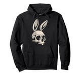 Bunny Skull Cross Bone Crossbones Jolly Roger Bad Rabbit Pullover Hoodie