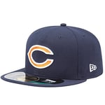 New Era Casquette Chicago Bears 59fifty Homme, Bleu, 7 3/8