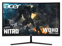 Acer Nitro EI491CRPbmiiipx 49 Inch Ultrawide Double Full HD Curved Gaming Monitor (VA Panel, FreeSync Premium Pro, 144Hz (OC), 4ms, HDR 400, Quantum Dot, DP, HDMI, Black)