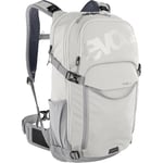 EVOC STAGE 18, Backpack (adjustable shoulder straps, AIR FLOW CONTACT SYSTEM, hydration bladder compartment, tool compartment and compression straps), Sand - Stone