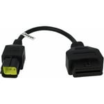 Adaptateur OBD2 6 Pin vers OBD2 16Pin compatible avec Husqvarna ccm 450, sm 610, sm 630, smr 511, te 310, te 449 Motos - 30 cm - Vhbw