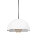 Eglo Pendant Lighting Gaetano, Hanging lamp Above Dining Table, Dining Room Ceiling Light Fixture, White Metal, E27 Socket, Ø 30 cm