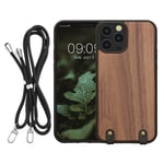 Wooden Crossbody Case Compatible with Apple iPhone 12 Pro Max Cover Wood 