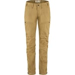 Fjallraven 89583S-232 Abisko Lite Trekking TRS W Short Pants Women's Buckwheat Brown Size 46