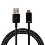 Cable USB Chargeur Noir pour Sony Xperia X XA Z1 Z2 Z3 Z5 - Cable Port Micro USB Mesure 1 Metre [Phonillico]