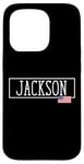 iPhone 15 Pro Jackson City USA Flag State Travel US America Women Men Case