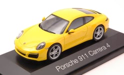 Porsche 911 Carrera 4 Coupé Jaune 1:43 Modèle HERPA