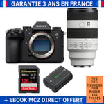 Sony A9 III + FE 70-200mm f/4 Macro G OSS II + 1 SanDisk 128GB Extreme PRO UHS-II SDXC 300 MB/s + 1 Sony NP-FZ100 + Ebook '20 Techniques pour Réussir vos Photos' - Appareil Photo Professionnel