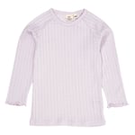 Copenhagen Colors Långärmad t-shirt i lavender med pointelle-stickning | Lila | 104 cm