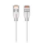 Ubiquiti UACC-Cable-Patch-EL-0.15M-W-24 UniFi patchkabel med genomskinlig bootad RJ45 och Etherlighting-stöd när den kopplas ihop med UniFi Pro Max-switching, 0,15 m, vit, 24-pack.