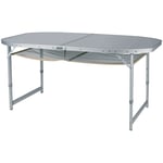 Campingbord eurotrail - Crouzet 150 x 80 cm silver aluminium