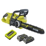 Pack Tronçonneuse à batterie RY36CSX35A-0 36V 35cm + 2 batt 36V MaxPower 4,0Ah + chargeur RY36C17A Ryobi