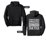 Funny Cyber Security Analyst Gift Freakin' Miracle Worker Pullover Hoodie