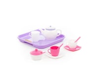 Polesie Polesie58959 Tea Set For Two-Kitchen World Toys-13-Pieces, Multi Colour