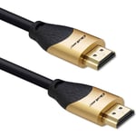 Elektriska ledningar - trådar - ledare Qoltec - 50357 - Ultra High Speed 8K HDMI v2.1-kabel | 60Hz | 26AWG | 5m guld