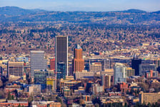 Portland Downtown Cityscape