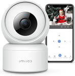 C20 Pro 2K Caméra Surveillance Wifi Intérieure Sans Fil, Caméra À 360°, Vision Nocturne, Audio Bidirectionnel, Détection De Mouvement, Suivi Intelligent Pour Bébé/Animaux[VID065158]