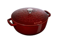 Round Cast Iron Pot Lily Staub - Grenadine, 5 Ltr