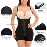 Thigh Slimmer Bodysuit Shaper Lace Stitching Hook And Eye Closure Stretchy W NAU