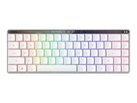 ASUS ROG Falchion RX - Clavier - faible encombrement - 65% (compact) - backlit - sans fil - USB, 2.4 GHz, Bluetooth 5.1 - QWERTY - US - commutateur : optique mécanique ROG RX RED - blanc