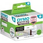 Dymo LW Durable - tågetikett 19 mm x 64 mm, 2 x 450 etiketter, vit polyester