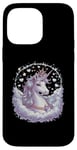 Coque pour iPhone 14 Pro Max licorne imaginative avec des étoiles