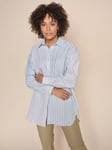 MOS MOSH Elke Multi Striped Shirt, Clear Sky