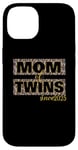 Coque pour iPhone 14 Idée cadeau maman jumeaux 2025 naissance maman jumelle